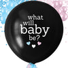 What Will Baby Be? Gender Reveal Balloon | 36 Inch Boy or Girl Balloon with Mini Balloons and Confetti